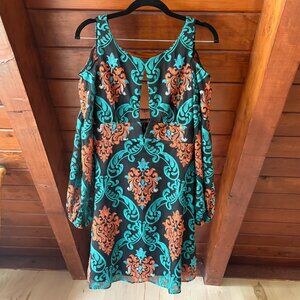 Free People Want to Want Me Embroidered Mini Dress